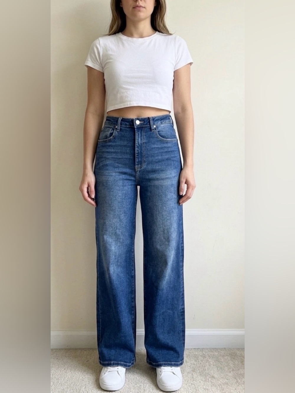 Risen Jeans Super High Rise Wide Leg Jeans Womens Size 9/29